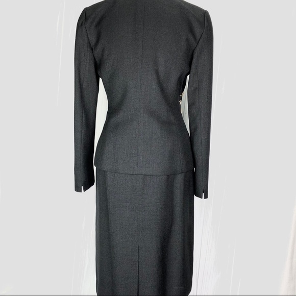 Kasper ASL Black Suit with Gold Embroidered detail - Picture 5 of 8